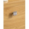 SORWDUERM 2 Pack Brushed Nickel Knobs Square Drawer Pulls Bathroom