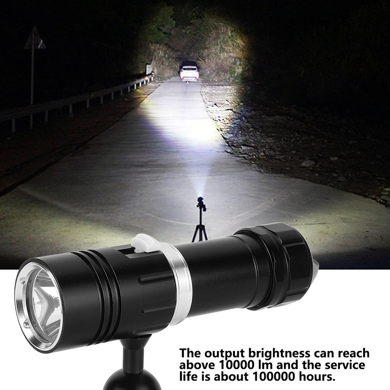 L2 LED Flashlight Torch 100M Diving Waterproof for Camping Stepless