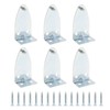 VGOL 8pcs Hold Down Brackets Metal Blinds Bracket with 16pcs