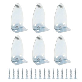 VGOL 8pcs Hold Down Brackets Metal Blinds Bracket with 16pcs Screws Blind Bottom Rail Holder Clip Replacements for Horizontal Blinds and Windows Shades