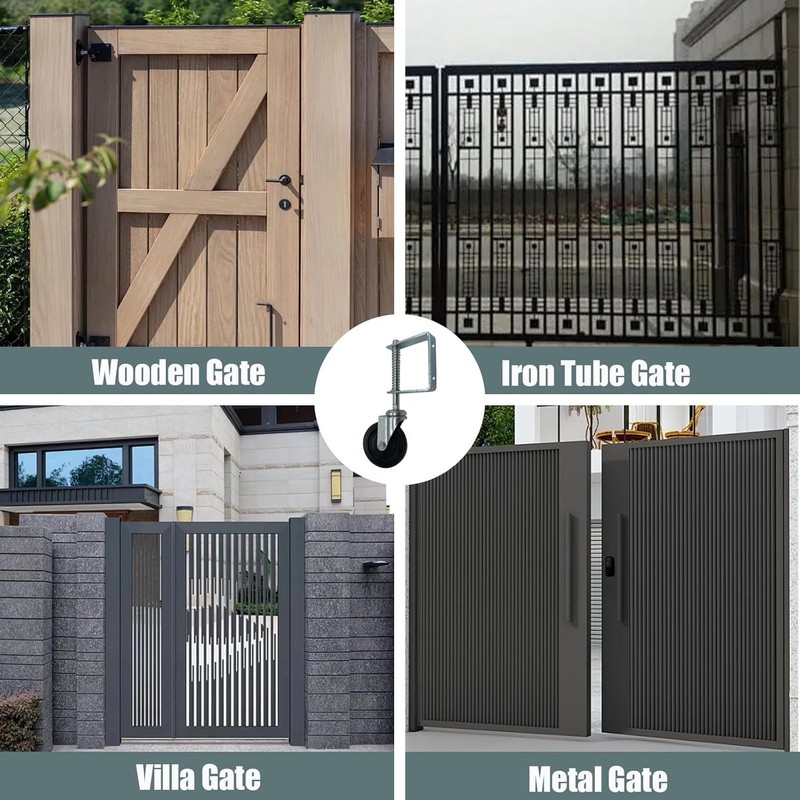 Telituny Heavy Duty Gate Roller 100 mm, Spring Compensation for