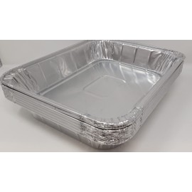 12 x Aluminium Foil Deep Rectangular Roasting Oven Baking Dish Tray 32x26x7cm