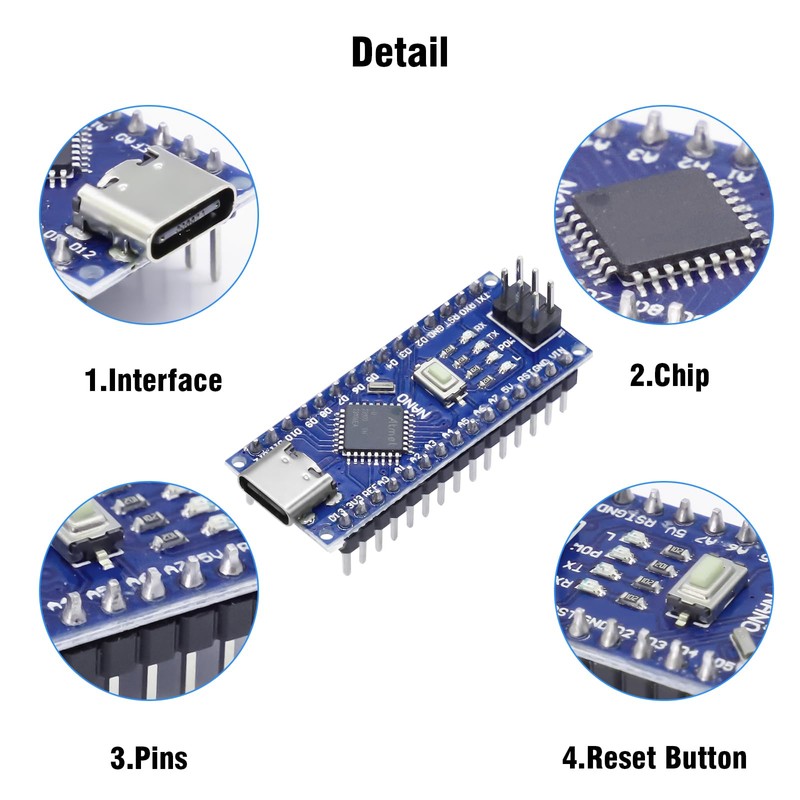 Nano Development Board with Cable Binghe Pack of 2 Nano