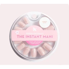 Olive & June Instant Mani Press On Nails (Glue) | Short | Squoval 42 Fake Nails, 21 Sizes Non-Toxic, Long-Lasting Recycled Materials Realistic Look | Outlined French