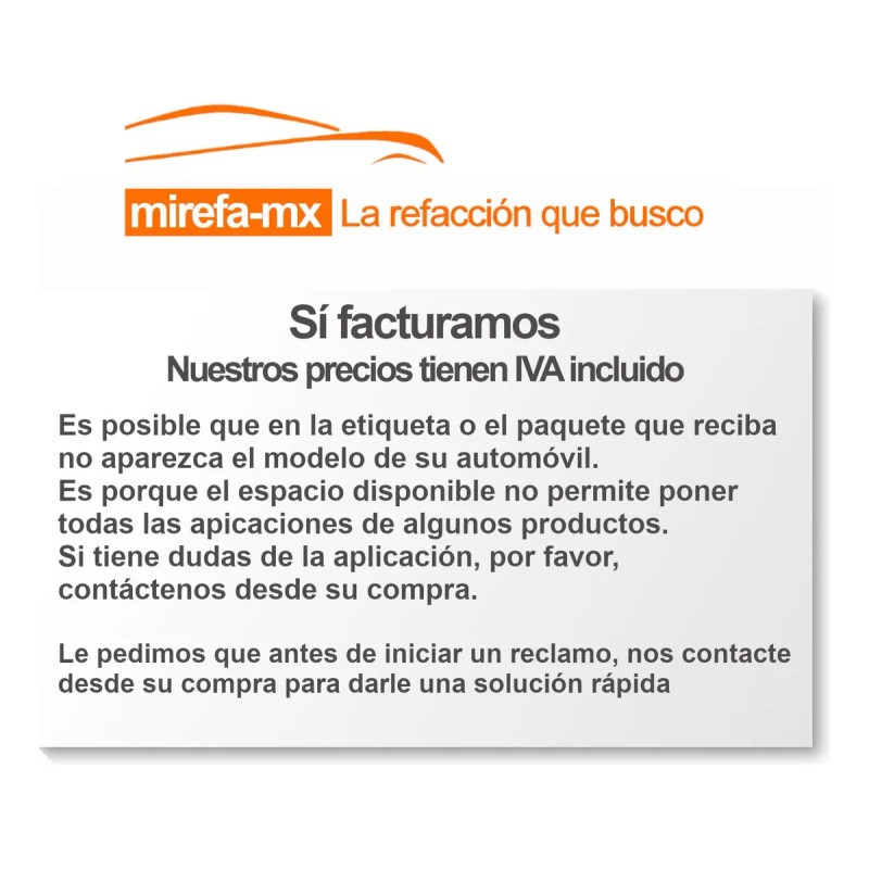 Chicote Sobremarcha Buick Century Cutlass 3.1 L V6 1986-1996