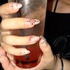 Ruby Hanabi Handmade Nail Tips - Long Nose Pin /