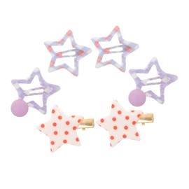OHPHCALL Women Snap Clips for Hair Star Hair Clips for Women Kawaii Accessories