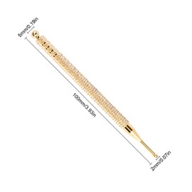 Hoxfly 2 Pcs Stainless Steel Acupuncture Pens, 10cm Double Headed Ear and Body Point Probe Pen, Facial Reflexology Massage Tool for Personal Health Care Supplie