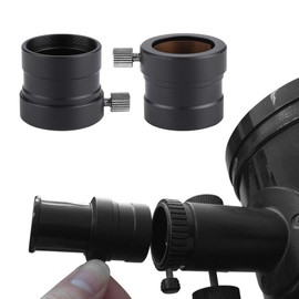 Telescope Eyepiece Adapter 1.25 to 0.965 Black Metal Mount for All Types of Telescopes