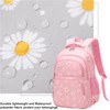 Joyfulife Daisy Backpack for Girls Backpack with Lunch Box Kindergarten