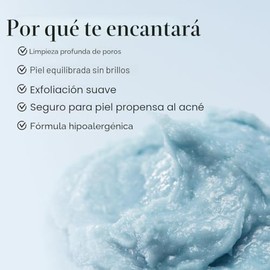 ARENCIA Exfoliante y Limpiador Facial Profundo Iluminador de Hyssop - para Todo Tipo de Piel, Piel Propensa al Acné y Puntos Negros (4.23oz)