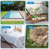 Plane Transparent mit öSen Abdeckplane Wasserdicht Durchsichtige Tarp 1x1m für