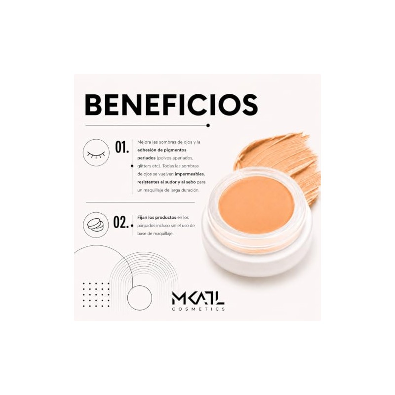 Primer Para Ojos Profesional Makeup Atelier SPPN, Prebase para Sombras