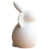 PRETYZOOM Ceramics Bunny Figurine Easter White Bunny Figurines Home Decor