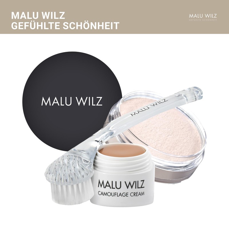 Malu Wilz Make-up Set with Fixing Powder 15 g, Cleaning
