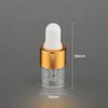 Wresty 50 Pcs Clear Glass Dropper Vails 1ml Mini Essential
