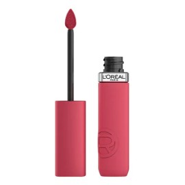 Labial líquido acabado mate de larga duración, L'Oréal Paris Infallible Matte Resistance Nudes, Color Intenso con Ácido Hialurónico, Tono 660 First Love, 5ml