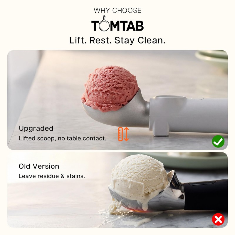 Heated Ice Cream Scoop, Rechargeable Electric Ice Cream Scooper with