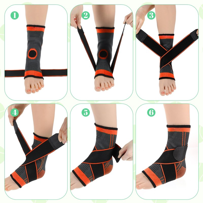 CIATBYYJ 1 Pair of Ankle Bandage, Professional Ankle Brace, Foot