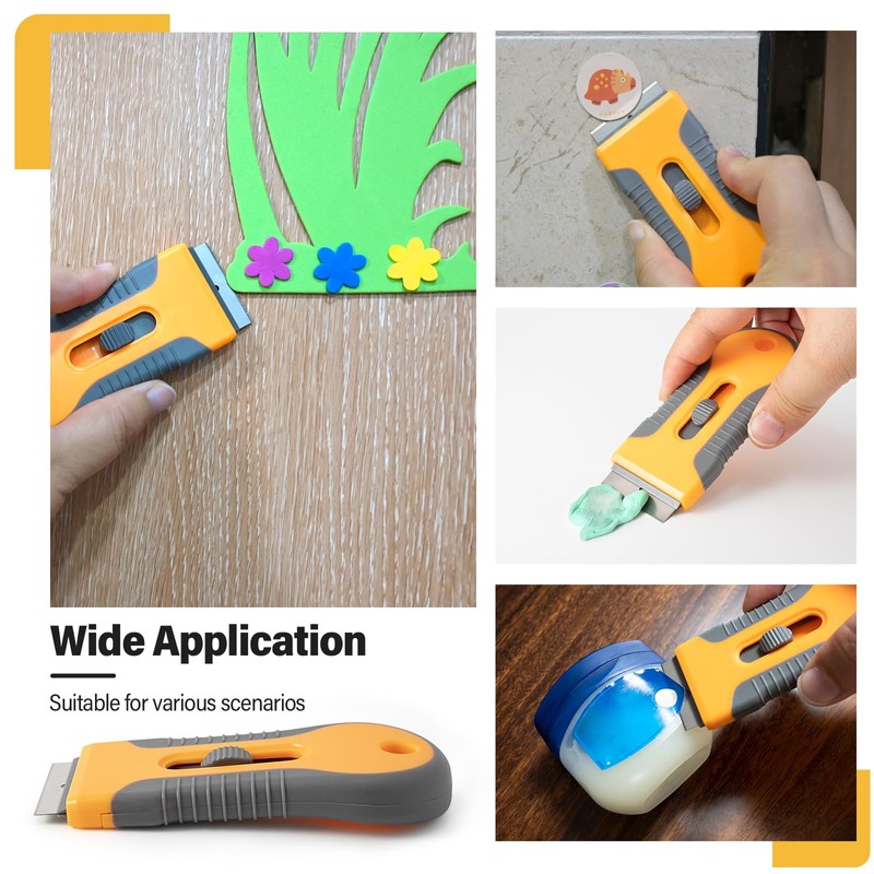 Gomake Razor Blade Scraper Tool Wall Paint Window Glass Scraper