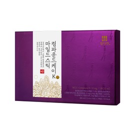 Chamdahan Compound K K Mild Stick Fermented Red Ginseng Red Ginseng Liquid 30 packets, 1 piece / 참다한 컴파운드케이K 마일드 스틱 발효 홍삼 홍삼액 30포, 1개
