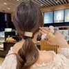 YFFSFDC ヘアゴム 髪ゴム 髪飾り ヘアアクセサリー ヘアアレンジ メタルプレート 跡がつかないヘアゴム まとめ髪 おしゃれ
