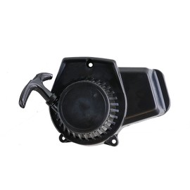 ICONSPORTSS Black Pull Starter Recoil Starter Easy Pull Start for 2 Stroke Engine 47cc 49cc 50cc Taotao Coolster SSR Chinese Mini ATV Quad 4 Wheeler Go Kart Pit Dirt Pocket Bike Chopper