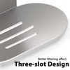 Soap Dish for Shower, 3 Slot Self-Adhesive Soap Holder for