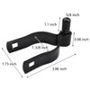 (4 Pack) 1-3/8" Pressed Steel Chain Link Fence Gate Post