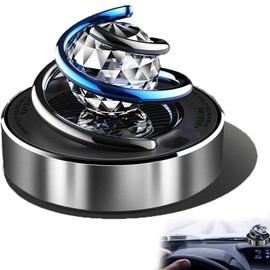GoolRC Car Air Fresheners - Solar Rotating Car Aromatherapy Diffuser with Crystal Ball Interior Decoration