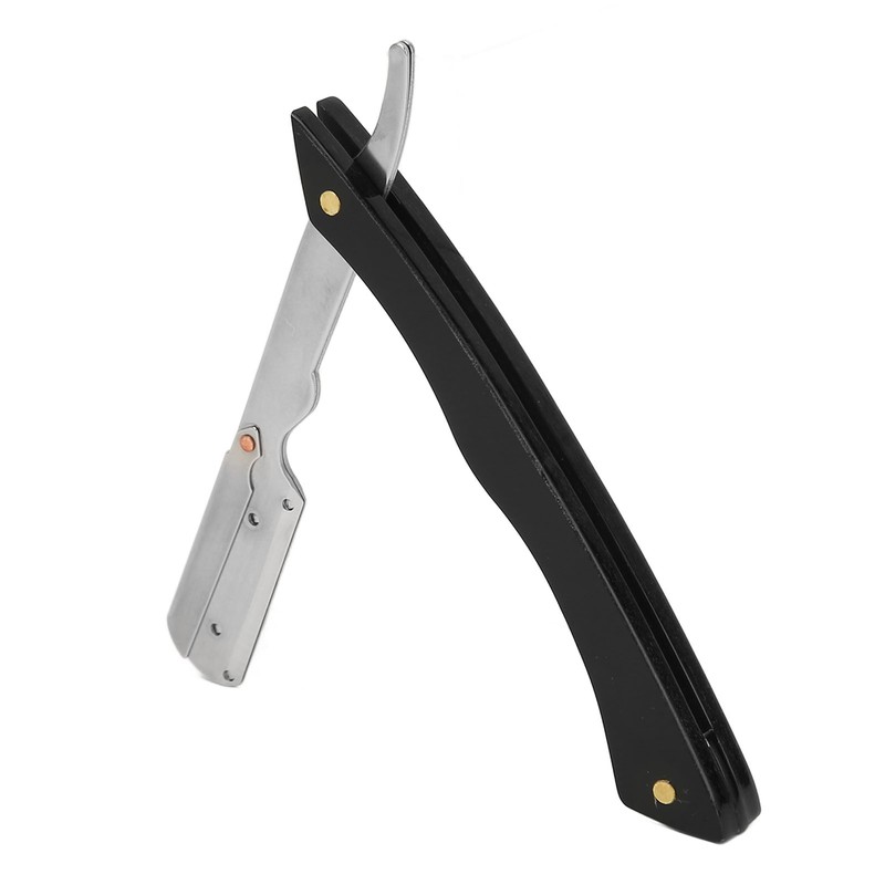 Foldable Beard Clipper Handle Reusable Stainless Steel Safety Manual Straight