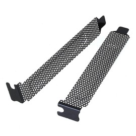 RDEXP Black Desktop Computer PCI Slot Filter Bracket Blanking Case Pack of 10