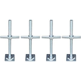 CBM Scaffold 1-1/4" OD Hollow Screw Jack w/Base Plate (4)