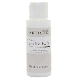 Artiste Matt Varnish 59ml 2Oz, Quick-Drying Professional Art, Craft and Hobby Artists Medium, Speciality Medium ensures Your Make Stands Out, Cover All Surfaces with Ease, Ideal for Travel Artists