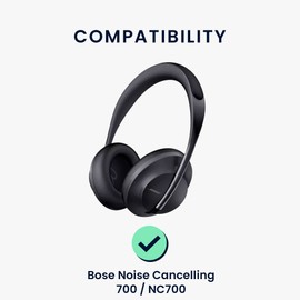 kwmobile 2X Ohrpolster kompatibel mit Bose Noise Cancelling 700 / NC700 Polster - Kopfhörer Polster aus Kunstleder für Over Ear Headphones