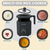 TOPWIT Rice Cooker Small, Mini Rice Cooker 2 Cups Uncooked,