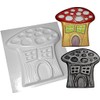 Fairy Mushroom House Concrete Mould ABS Plastic Mold