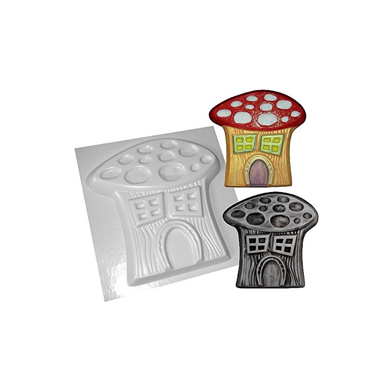 Fairy Mushroom House Concrete Mould ABS Plastic Mold