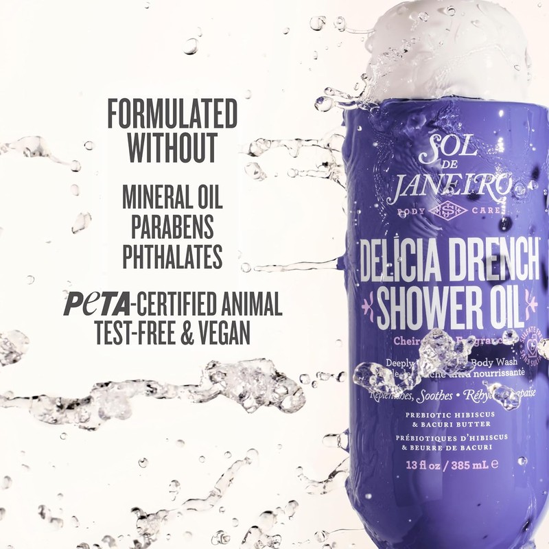 Sol de Janeiro Delicia Drench Shower Oil Moisturizing Cleansing Oil