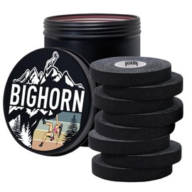Bighorn Athletics Climbing Finger Tape with Retro Design Female Climber Tin Canister, 0.5-Inch x 45-feet, 8-Rolls, Black