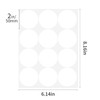 Ouzoustate 2 Inch Removable Stickers Large White Dot Stickers Big