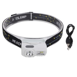 Bright LED Rechargeable Headlight USB Charging Sensing Hiking Head Lamp for Outdoor