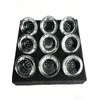 9Pcs 9-Hole Borosilicate Glass Bowl Screens for Pipe, Heat-Resistant