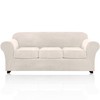 PrinceDeco Velvet Couch Covers for Sofa Soft 4 Pieces Couch