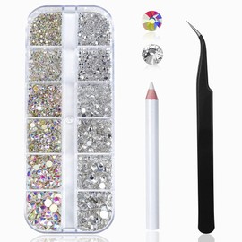 My Beauty [Self Nail Set] Nail parts + nail tweezers + stone picker, 1 set, nail parts + nail tweezers + stone picker / 마이뷰티 [셀프 네일 세트] 네일 파츠+ 네일 핀셋 + 스톤피커, 1세트, 네일파츠+네일핀셋+스톤피커