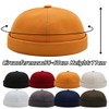 YKDLLF Summer Docker Cap Cotton Men's Adjustable Sailor Hat Cap