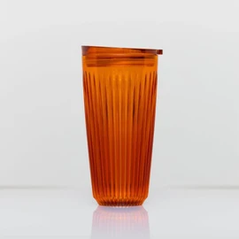 Huskee Renew Range Cup & Lid- Amber and Smoke - (6oz, 8oz, 12oz, 16oz) (Amber, 16oz Cup & Lid)