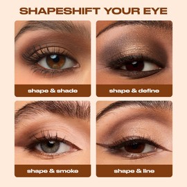 Urban Decay Naked Shaped Eyeshadow Palette - Multi-Use Warm Neutral Eye & Face Palette, 14 Crease & Transfer-Resistant Shades, Up to 16HR Wear, Sculpting Creams, Defining Powders, Shimmer Highlighters