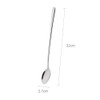 FOXAS 22CM Sundae Spoons, 9-inch Long Handle Spoons, Stainless Steel