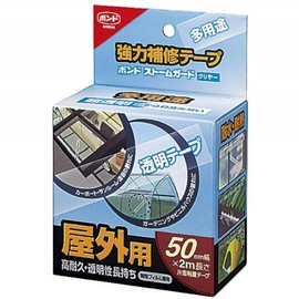 KONISHI 04929 Bond Storm Guard Powerful Repair Tape, Clear, 2.0 in (50 mm) Width